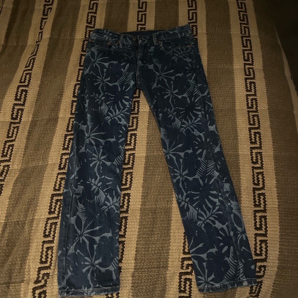 Floral Levi Strauss jeans